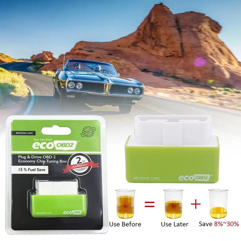 Vehicle Fuels Saver Eco OBD OBD2 Universals Benzine Economy Fuels Saver Tuning Box Chip Device For Petrol Car Fuels Saving