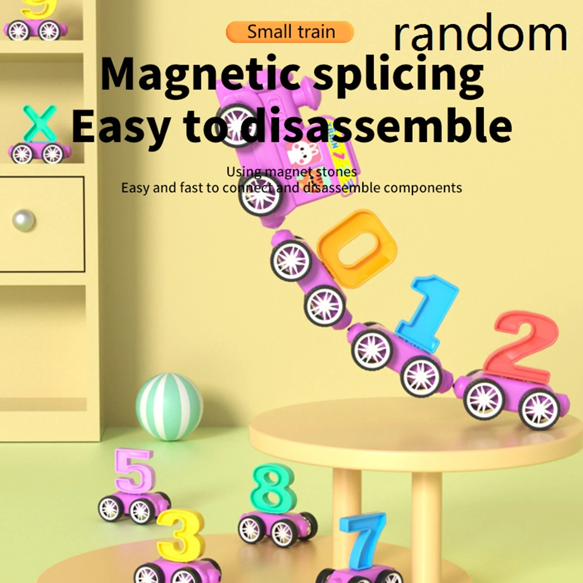 Magnetic Number Train Toy for Toddlers 2