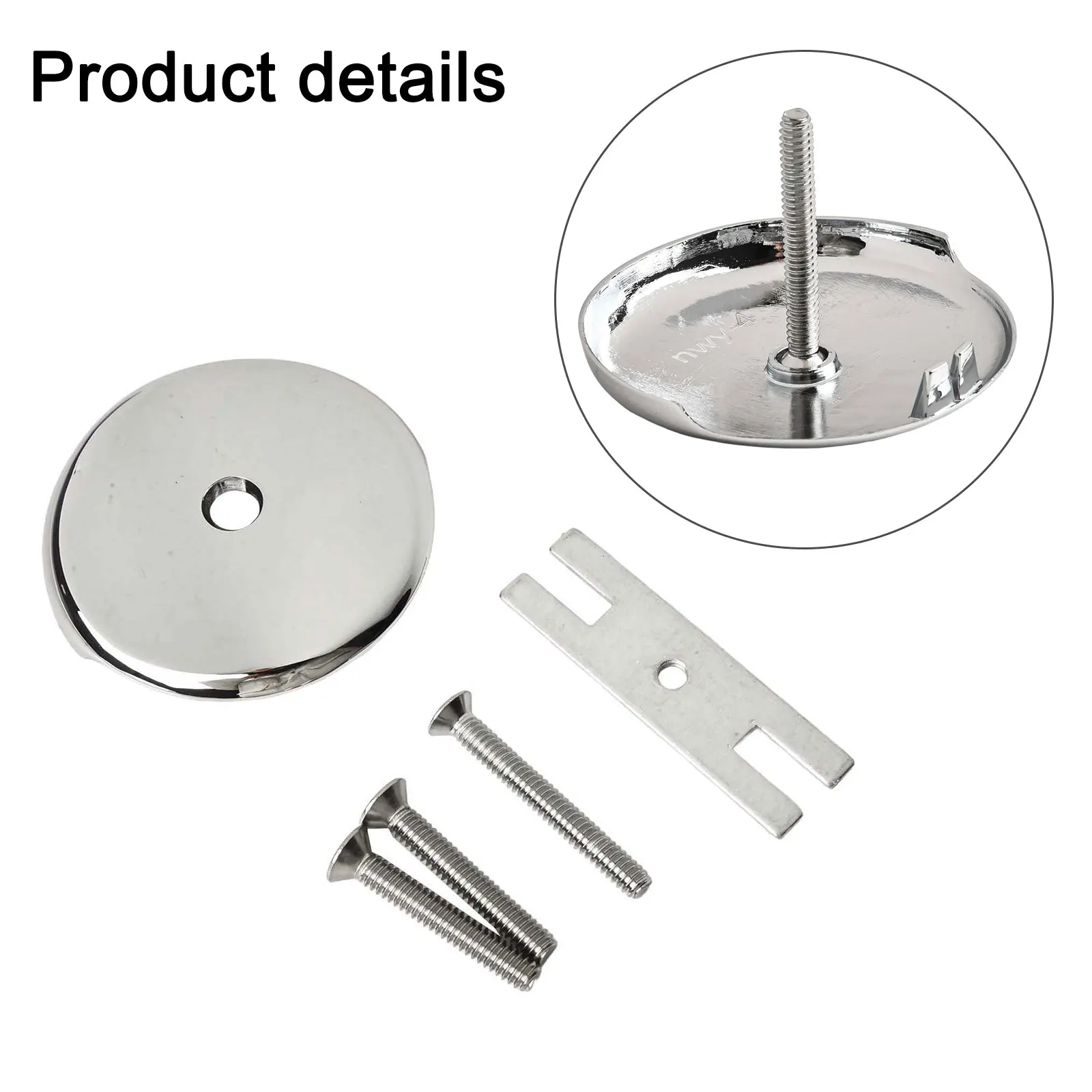 Bathtub Accessory Drainage System Black Tub Face Plate Includes Mounting Plate Long-lasting Quality Simple Setup