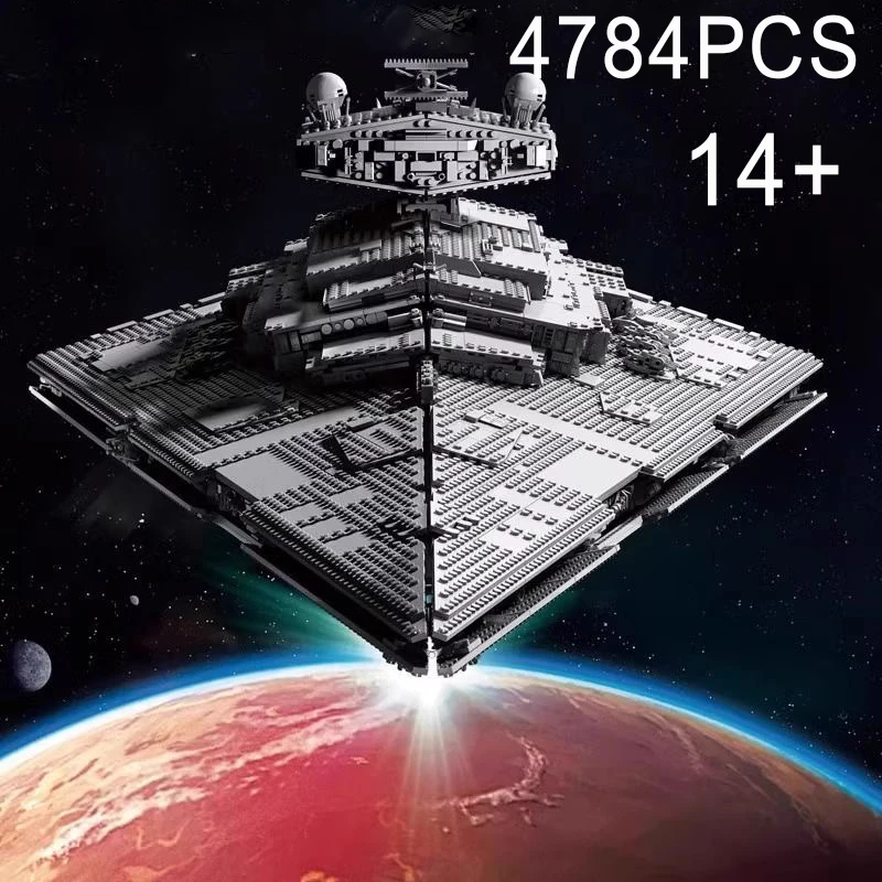

Большой 4784 шт. UCS Empire Star Destroyer креативный строительный блок кирпичная игрушка супер отличный космический корабль подарок