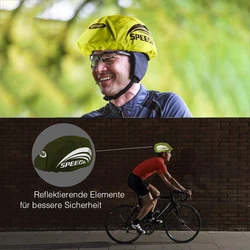 Cubiertas de casco reflectantes, cubiertas de lluvia para casco de bicicleta, adecuado para viajes, viajes y conducción