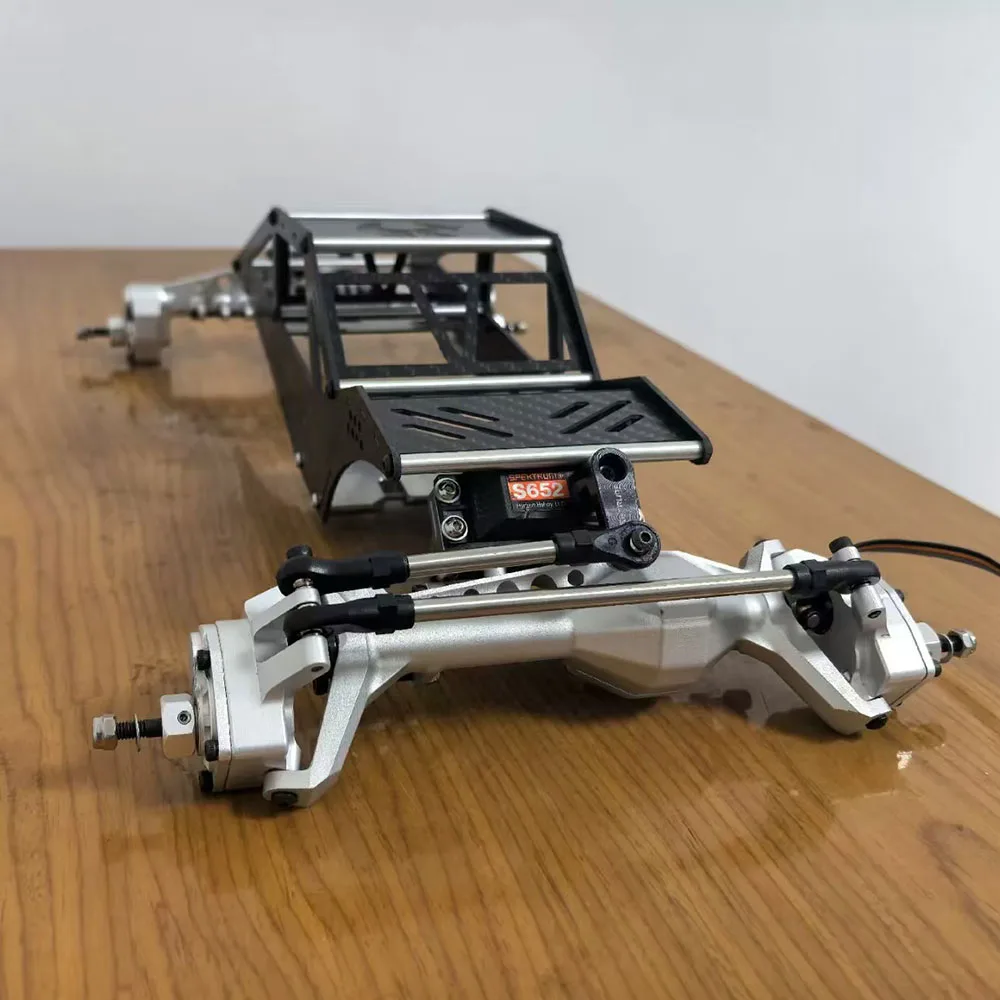 ألياف الكربون الأنابيب رف الكابينة التحكم عن بعد إطار السيارة قفص ل 1/10 RC الزاحف سيارة محوري كابرا الماعز ترقية أجزاء #2