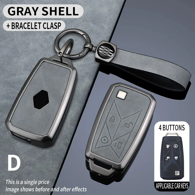 Zinc Alloy Car Key Case for Renault Pickup Truck Lorry Gama Seris T C K Ignition Euro Remote Fob Ring Cover 4Buttons Accessories view 4