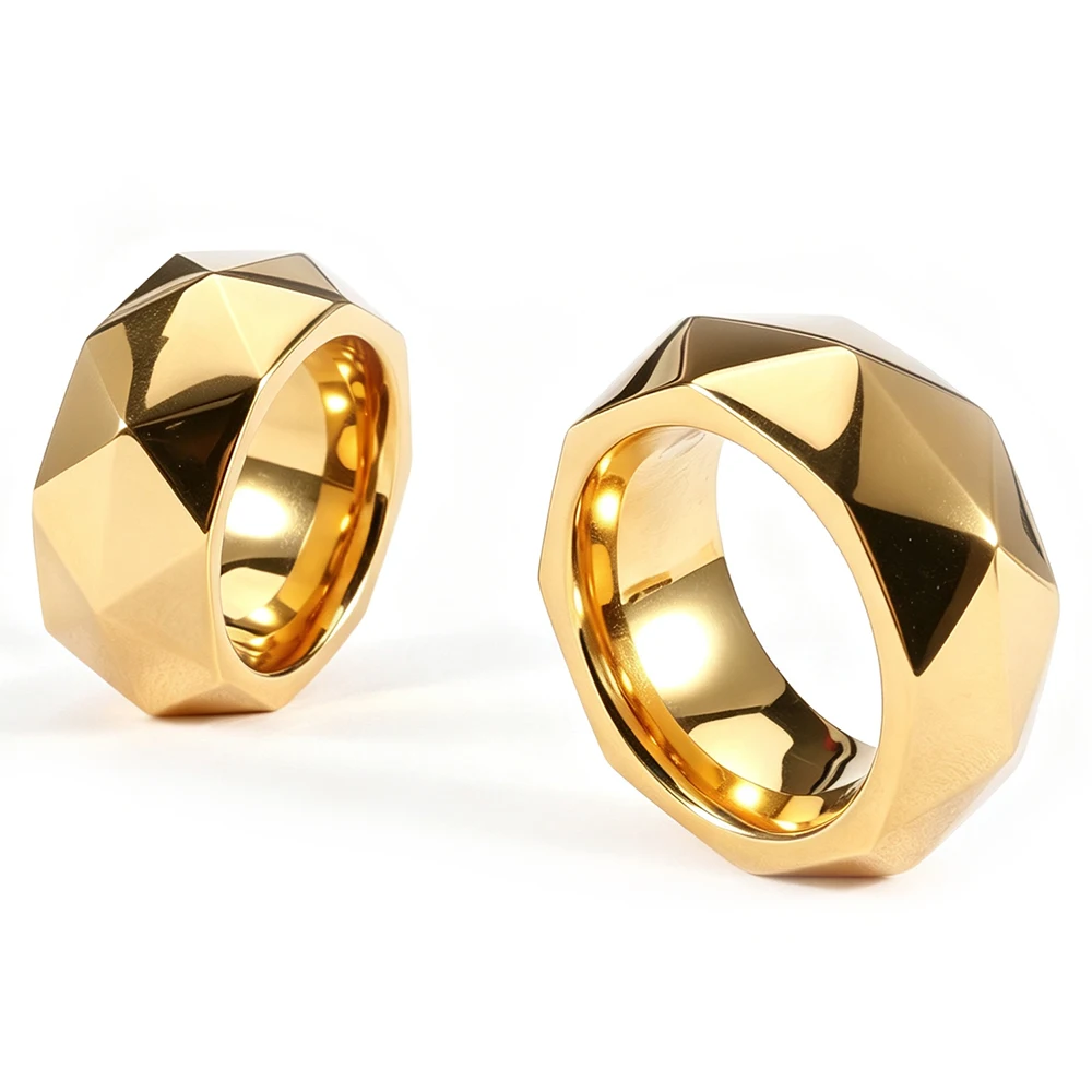 Premium 316L Stainless Steel 32-Facet Multi-Color Men's Cock Ring Delay Endurance Metal Ring Luxury Adult Toy S-XL