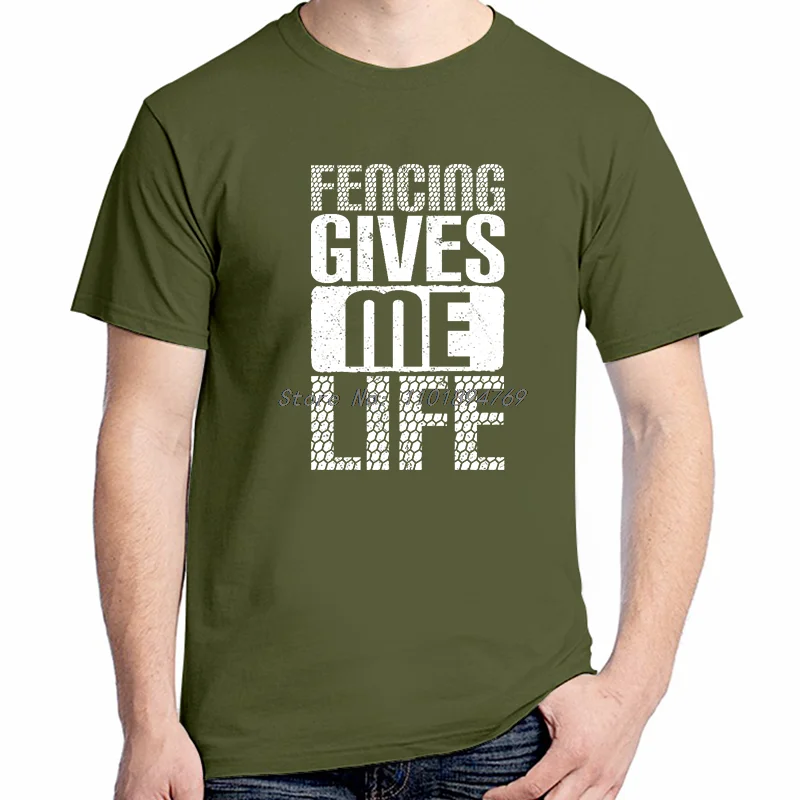 المبارزة يمنحني الحياة الجرافيك تي شيرت المبارز موضة طباعة تي شيرت القطن قصير الأكمام تي شيرت تيز بلايز القمصان والقمصان