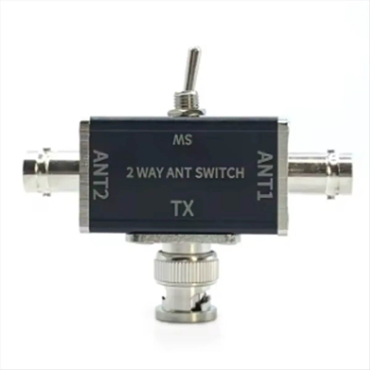 【New!】 2-Way Manual Coaxial Antenna Switch - 1 Input & 2 Outputs, Rotary Switch with OFF/Ground Protection, SO-239 Connector