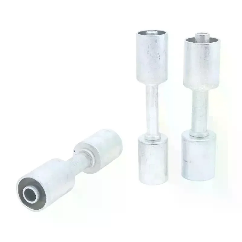 #6/#8/#10 Straight Aluminum Beadlock Splice Fitting - For A/C Reduced Barrier Hose (3/8