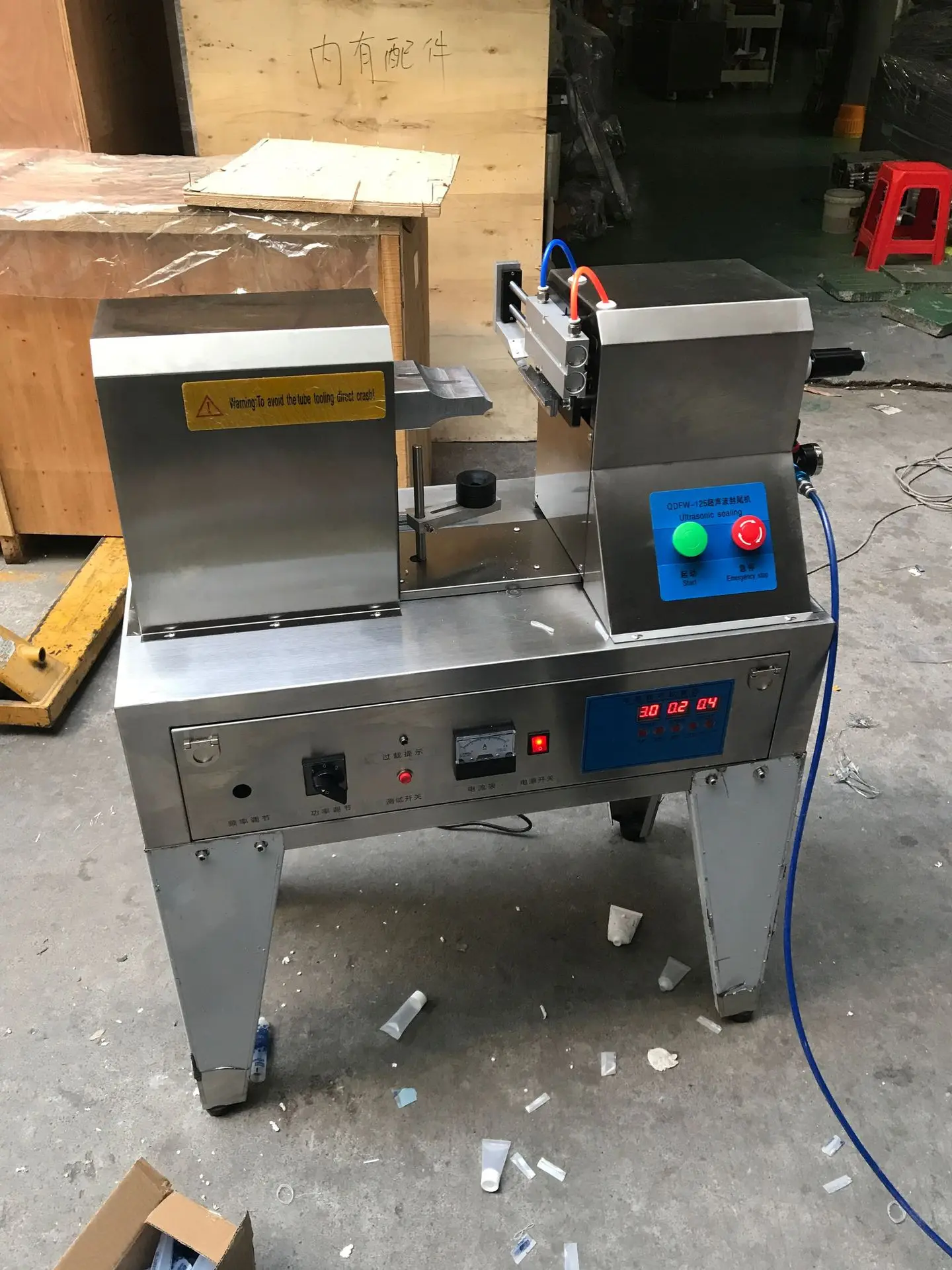 Factory Price Electric Semi-automatic Tube Sealing Machine Date Coder Ultrasonic Sealing for Toothpaste Plastic Cream Bottles