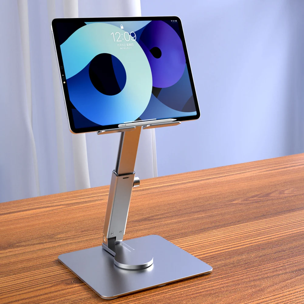 

Aluminum Alloy Tablet Desktop Stand Adjustable 360 Rotating Phone Tablet Support Foldable Mobile Phone Holder Anti Slip for iPad