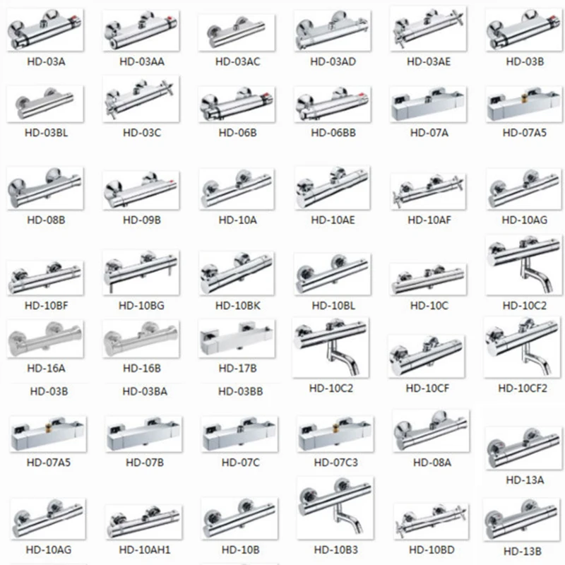 

European Style Hot And Cold Water Mixer Valve Brass Wall Mounted Thermostatic Shower Mixing Valve