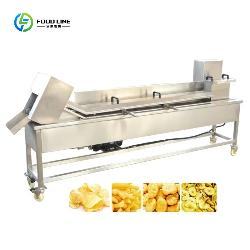 Automatic Continuous Conveyor Deep Fryer Falafel Machine Automatic Fryer with Oil Cleaner Customized