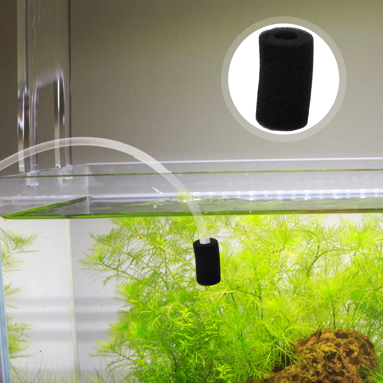 

20Pcs Aquarium Filter Cotton Covers Protective 15mm Fish Tank Inlet Pre-Filter Sponge Efficient Water Flow Prevent Sucking