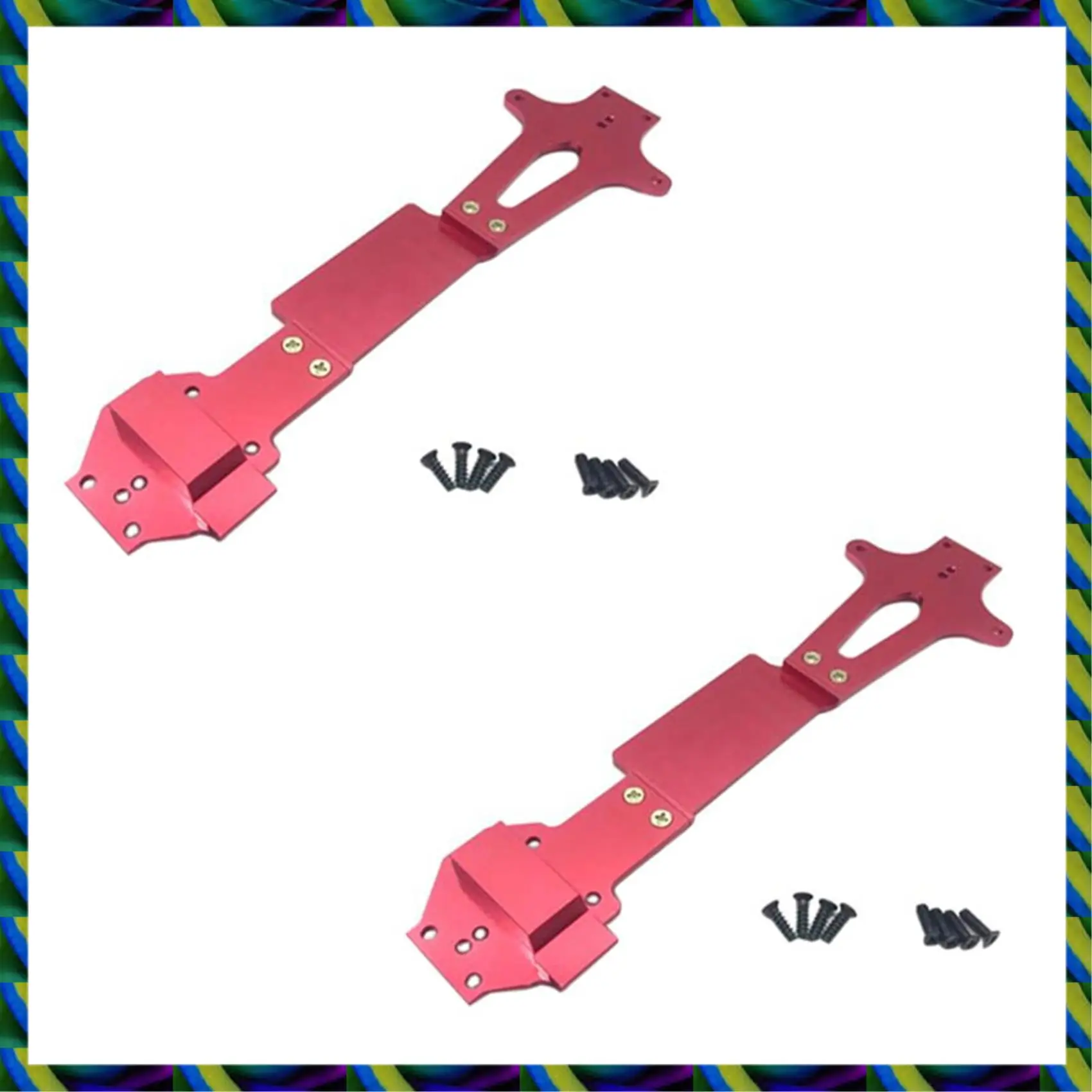 يوميا 2X لـ Wltoys 144001 RC ترقية قطع غيار السيارات المعدنية لوحة الطابق الثاني 144001-1259، أحمر