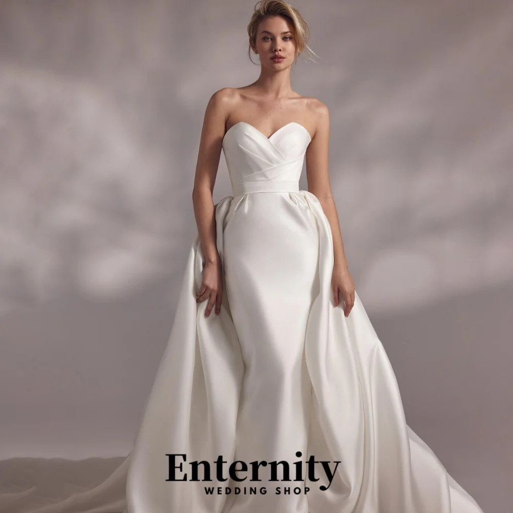 Personalizado encantador zíper vestido de casamento renda applique requintado alta divisão manga longa vestido de noiva cinta vestidos de novia