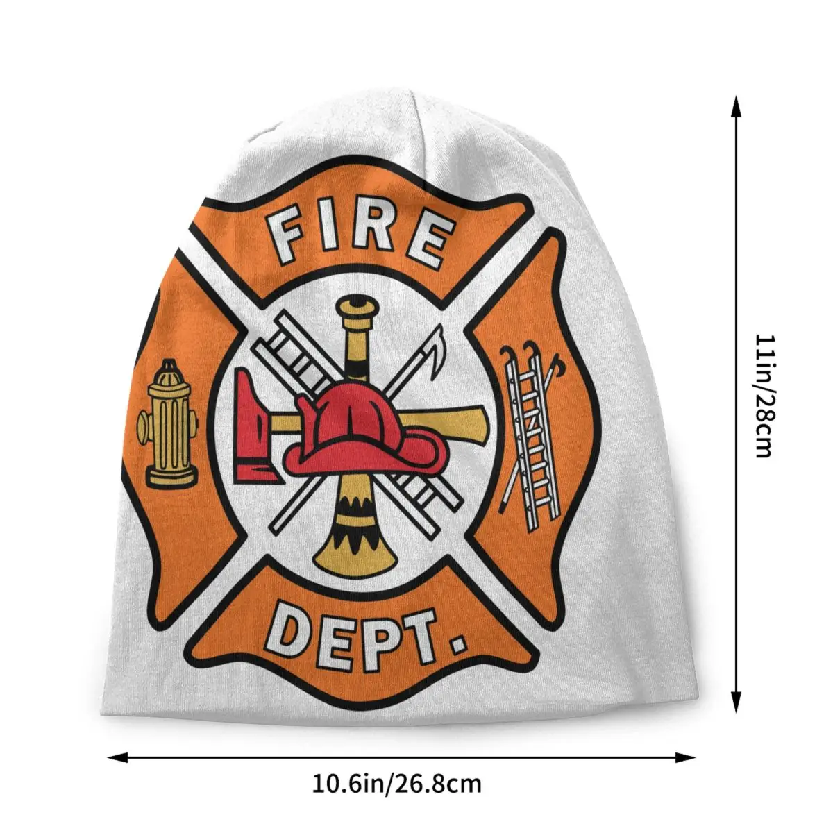 Fire Rescue Bonnet Hats Street Knitting Hat For Women Men Autumn Winter Warm Firefighter Skullies Beanies Caps