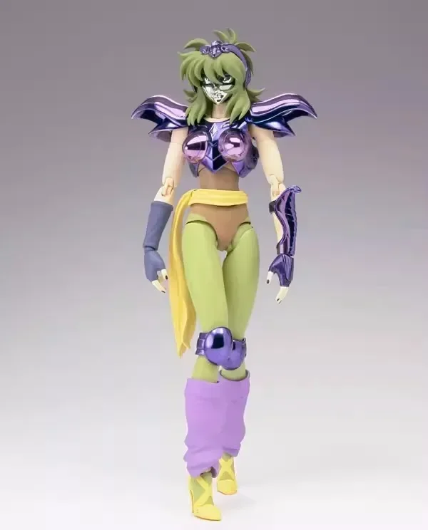 Original Bandai Action Figure PVC, Saint Seiya, Ophiuchus Shaina, Ophiuchus Mito, Prata Anime Modelo, Boneca Brinquedos, Original