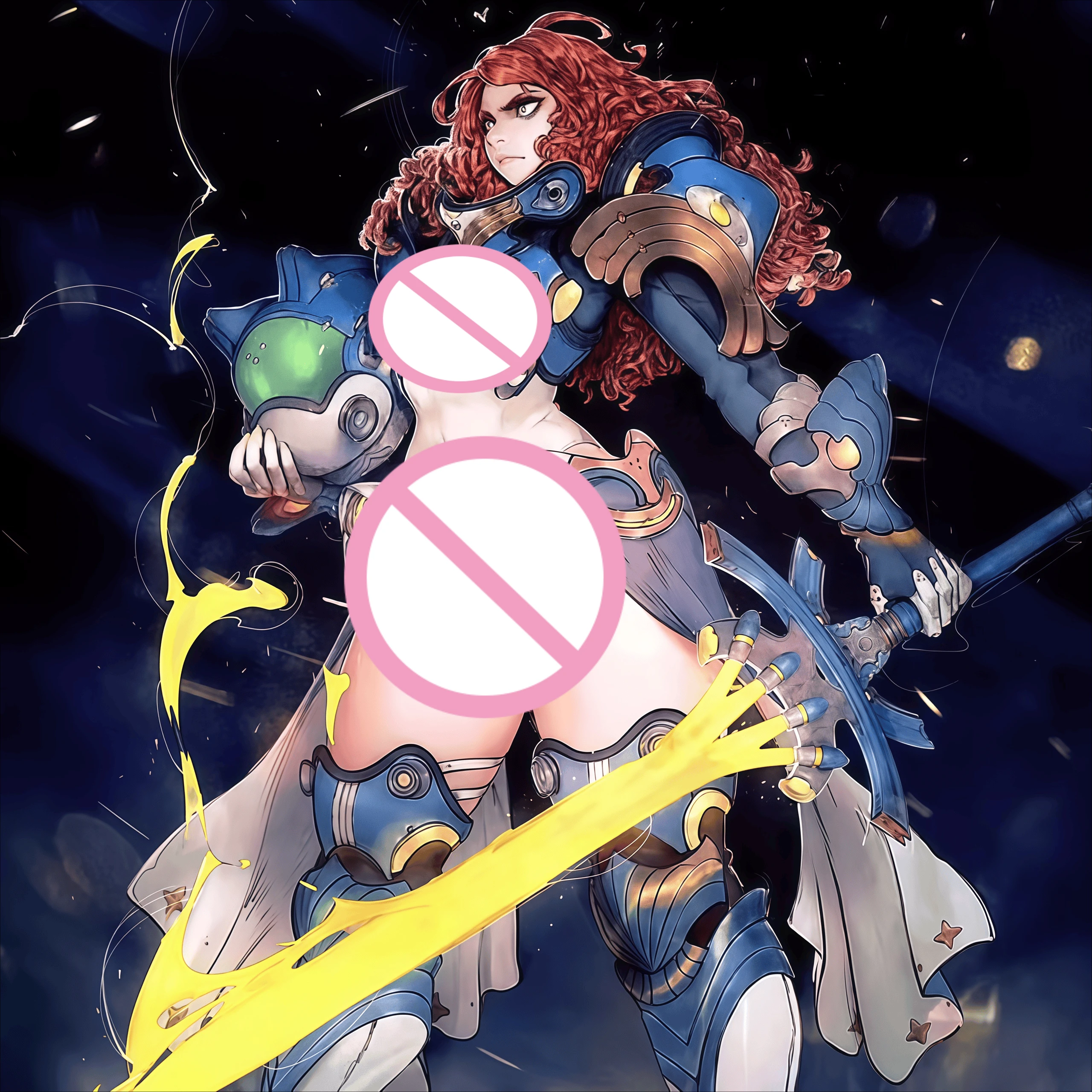 75mm Cast Resin Model Assembly Kit, GK, Goddess of War Leader, Unpainted Needs To Be Assembled.