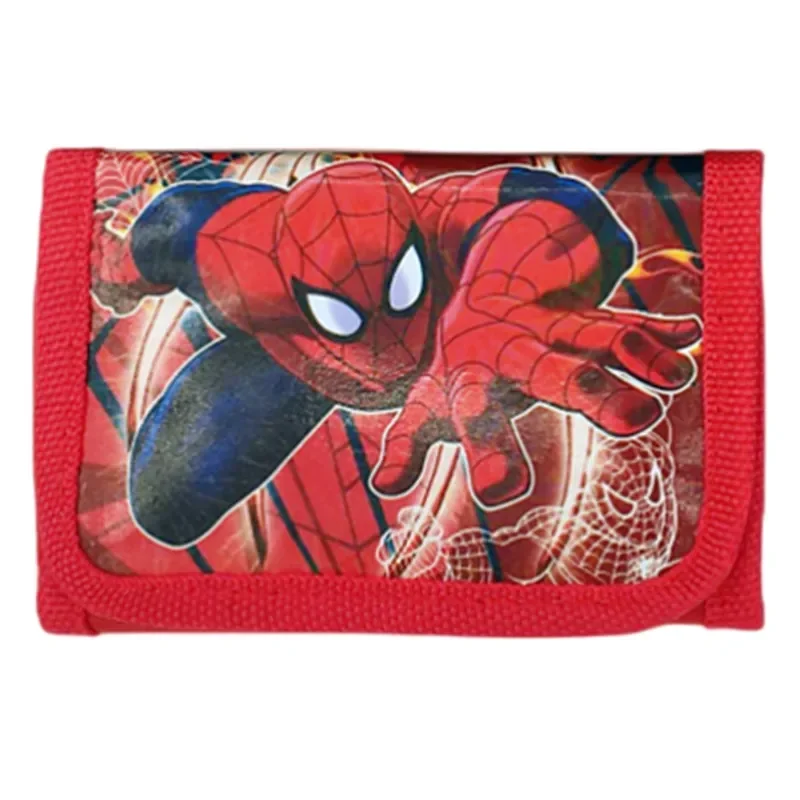 Random one Disney Avengers Spiderman portfel dziecięcy Avengers Mickey Anime rysunek portfel torba na karty portmonetka dzieci chłopcy prezent