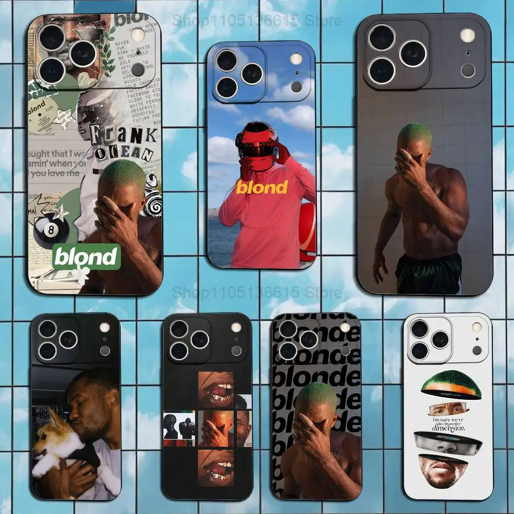 

Cool F-Frank O-OCEAN Singer Case For iPhone 17,16,15,14,13,12,11,Plus,Pro Max,XS,X,XR,SE,Mini,8,7,Soft Silicone Black Cover