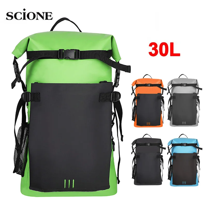 

30L Waterproof Dry Bag Backpack Storage Pack Sack Swimming Rafting Kayaking River Trekking Floating Sailing Canoe Boat Bag X498A