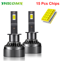 YHKOMS 400W 120000LM Super Bright H7 H1 LED Canbus H4 H11 H8 H9 9005 HB3 9006 HB4 Car Lamp 6000K Car Headlight Bulbs Fog Light