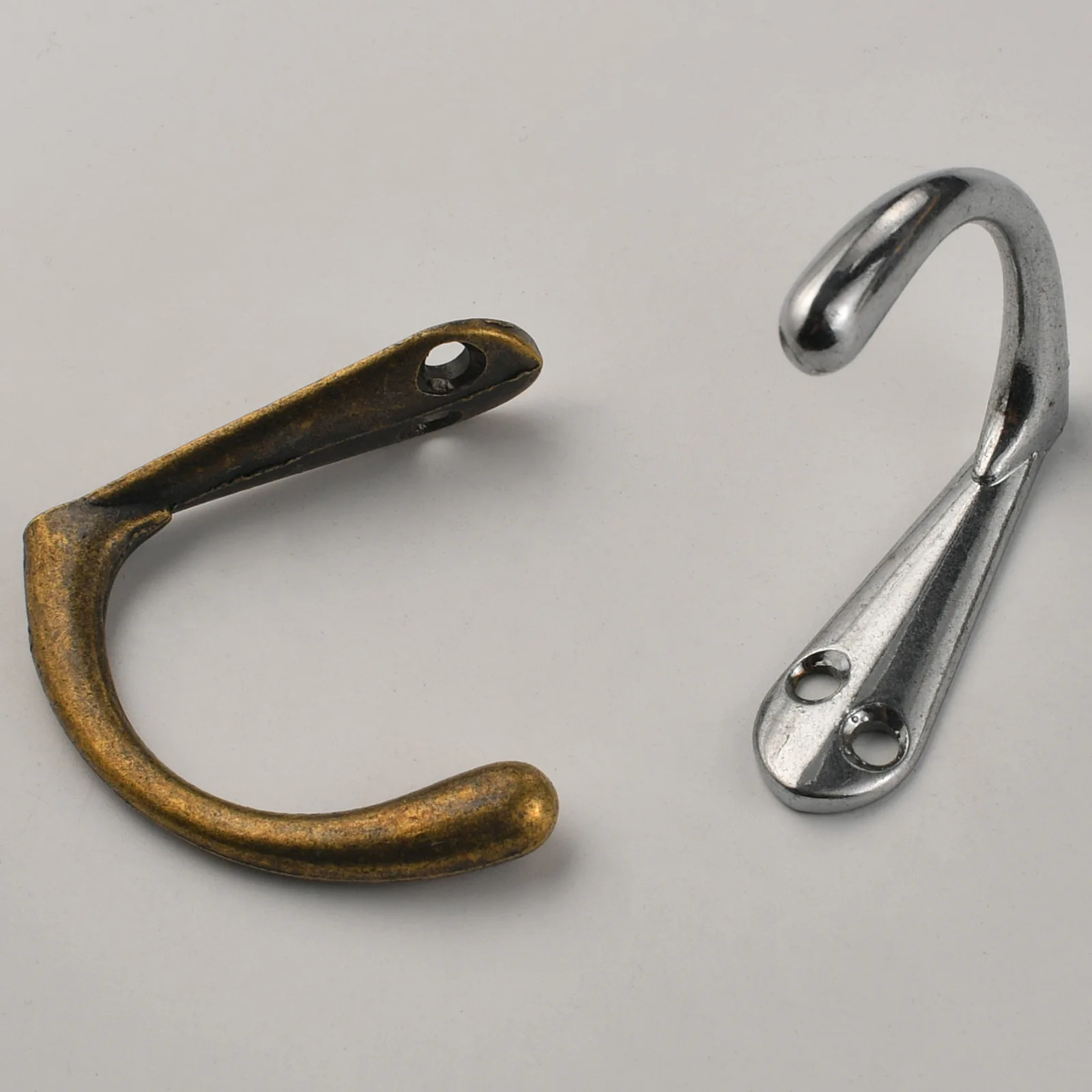 Retro hook single hook clothes hook new Chinese home improvement accessories antique alloy cabinet decoration bronze hanging clo