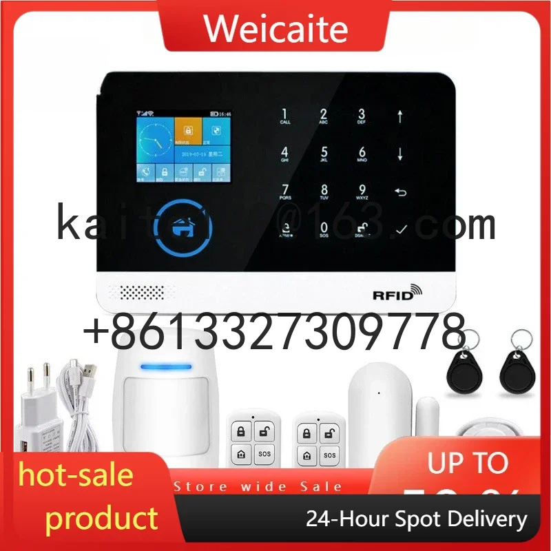 

New RBG002 WIFI +GSM Home Alarm System, Smart APP Security Intrusion Anti-theft Device, Real-time Camera Sensor Remote Hot Sale