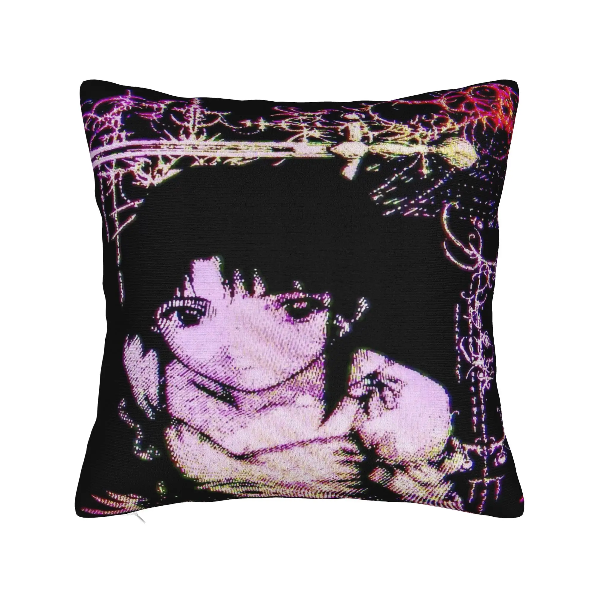Anime Serial Experiments Lain Pillow Cover  Retro Trendy Pillow Case For Sofa Home Decor Soft Cushion Cover Gift