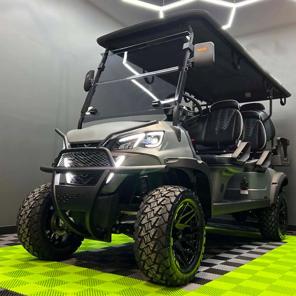 High Performance Customize Off-road Golf Cart Scenic Spots Club Sightseeing Bus Patrol 4 6 Seater Golf Cart with Lithium Battery