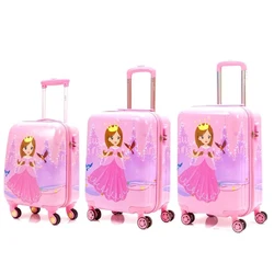 Kids Suitcase Carry-on Cartoon Lightweight Luggage 18/20