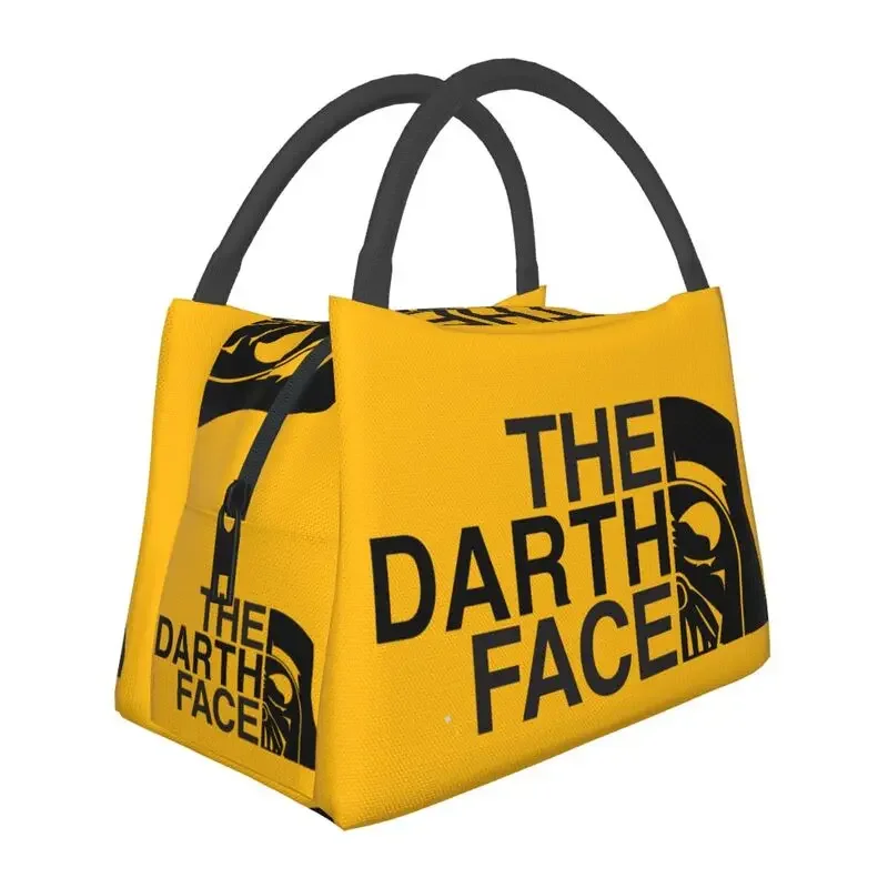 

Custom The Darth-Faces Print Lunch Bag Men Women Cooler Thermal Insulated Lunch Box for Work Pinic or Travel