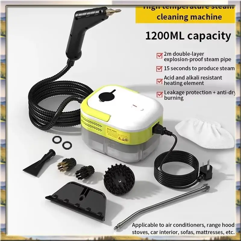 

AA46 HOT-высокотемпературный портативный пароочиститель для домашней стерилизации для кондиционера, дивана, кухонного капота, автомобиля, США A