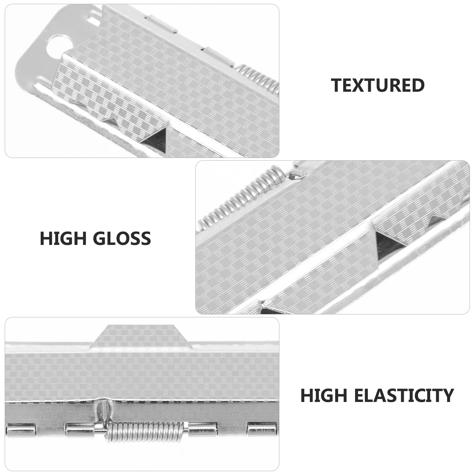 

10 Pcs Folder Document Clip File Paper Binder Clips Clamps Rubber Feet Metal Board