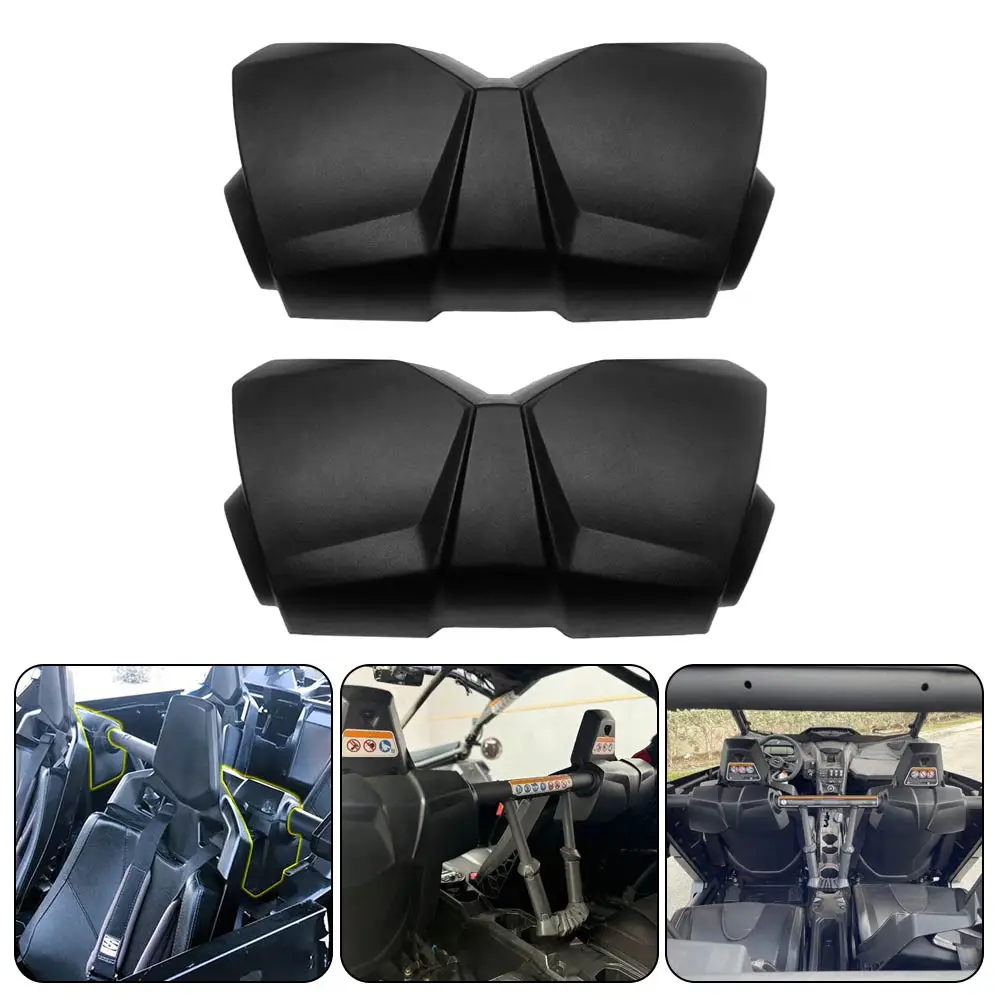 UTV Accessories Seat Belt Retractor Protector Pads For Can-Am Maverick MAX X3 Turbo R RR DS/RS SAS XDS XRS 17-26 Rubber Foam