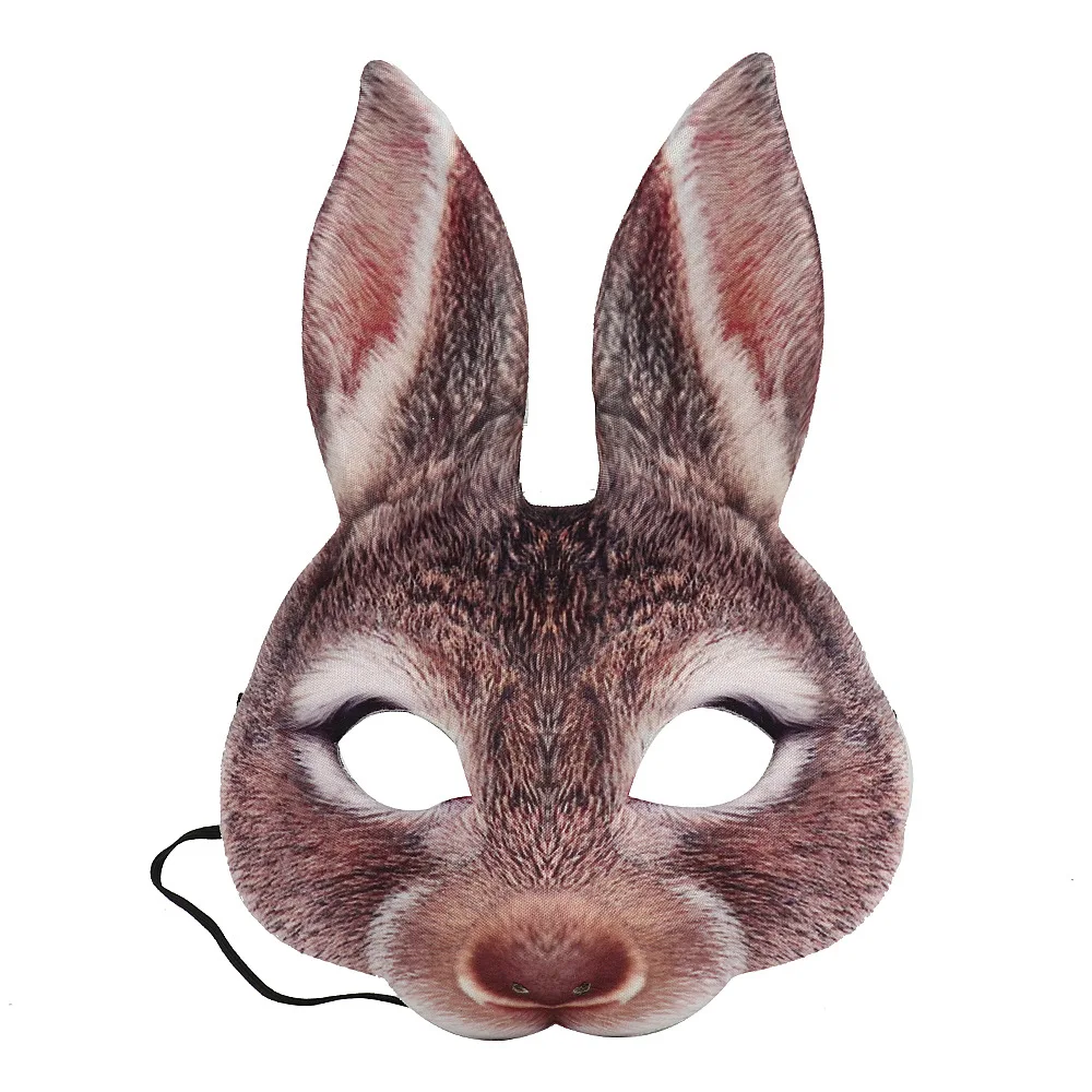 

Rabbit Mask Halloween Cosplay Props Decoration Adult Bunny Masquerade Costume Easter Party Night Club Carnival Favors Acessories