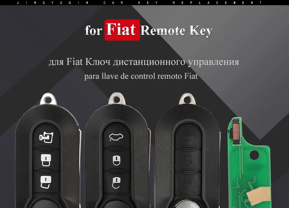 Autofernbedienungsschlüssel für Delphi & Marelli Fiat MPV Bravo/Ducato 500 Doblo Qubo Grande Punto Citroen Jumper Peugeot Boxer 433.92 ID46 – Detail 2