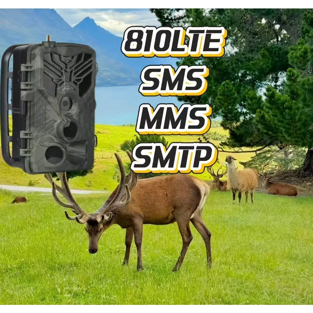 

SuntekCam HC-810LTE 20-мегапиксельная камера для улицы, дикой природы, IP65, беспроводная система, SMS MMS, SMTP, ночное видение, CMOS, игра, фото, охота