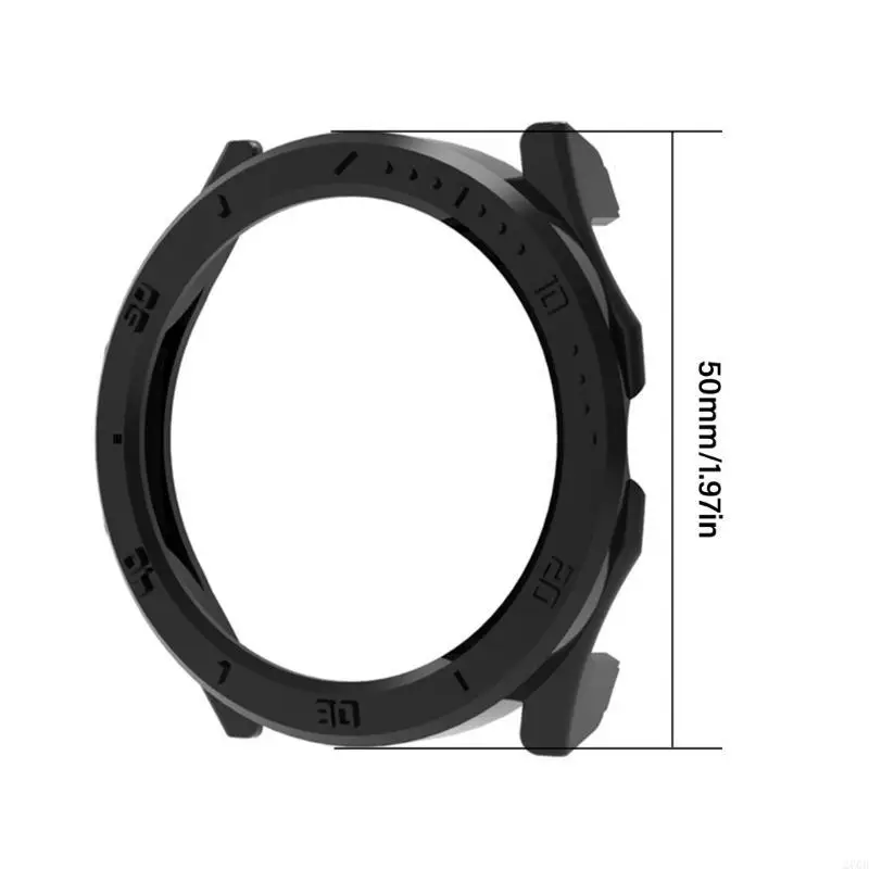 보호 케이스 스크래치 저항 하우징 피부 스마트 워치 스포츠를위한 정확한 컷 아웃, 충격 방지 커버