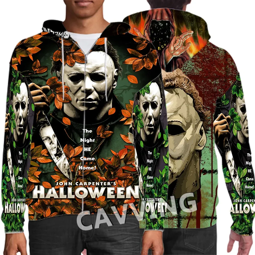 New Fashion 3D Print Halloween Michael Myers felpe con cerniera felpe con cappuccio felpe con cappuccio Harajuku felpe Hip Hop J01