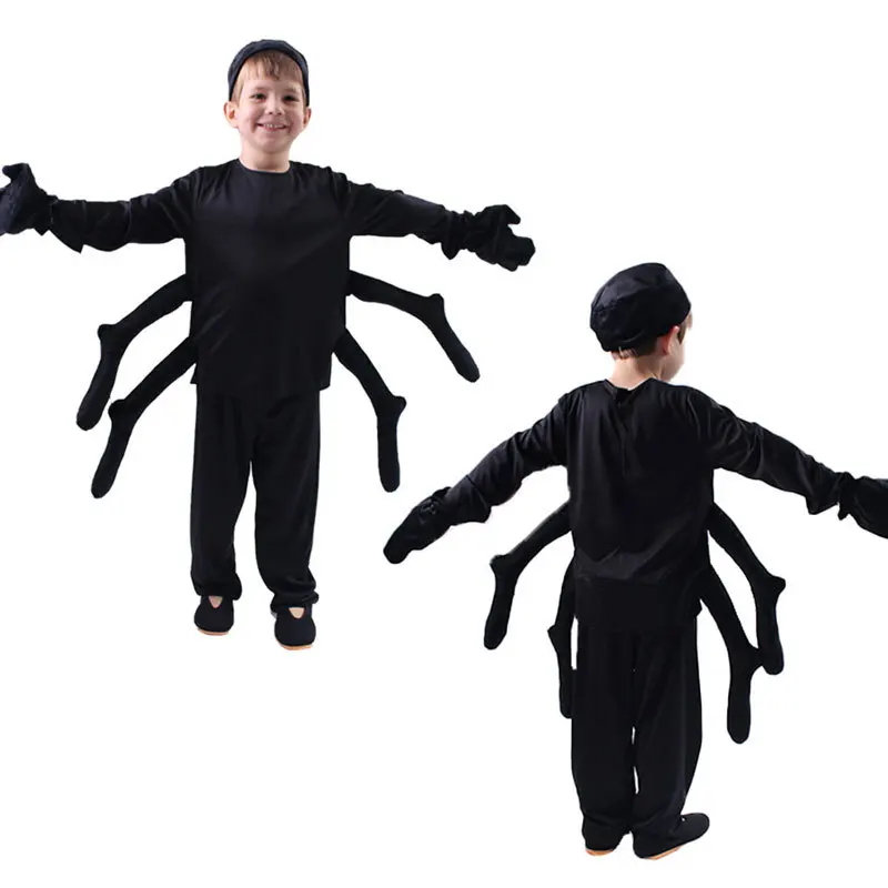 

Children's Halloween Costume Spider Shape Cosplay Set Stage Performance Cartoon Animal Dress-Up Outfit for Kids