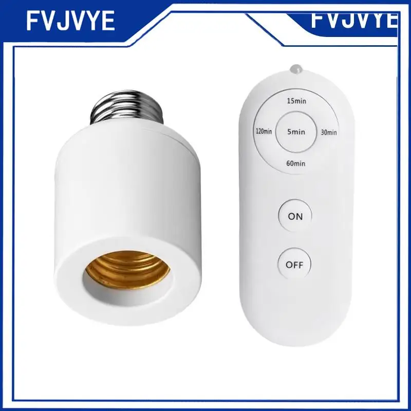 E27 60W Wireless Remote Control Smart Timer 5-speed Switch Lamp Holder AC85-265V House Multi Light Switch Baby Room Bedroom A2