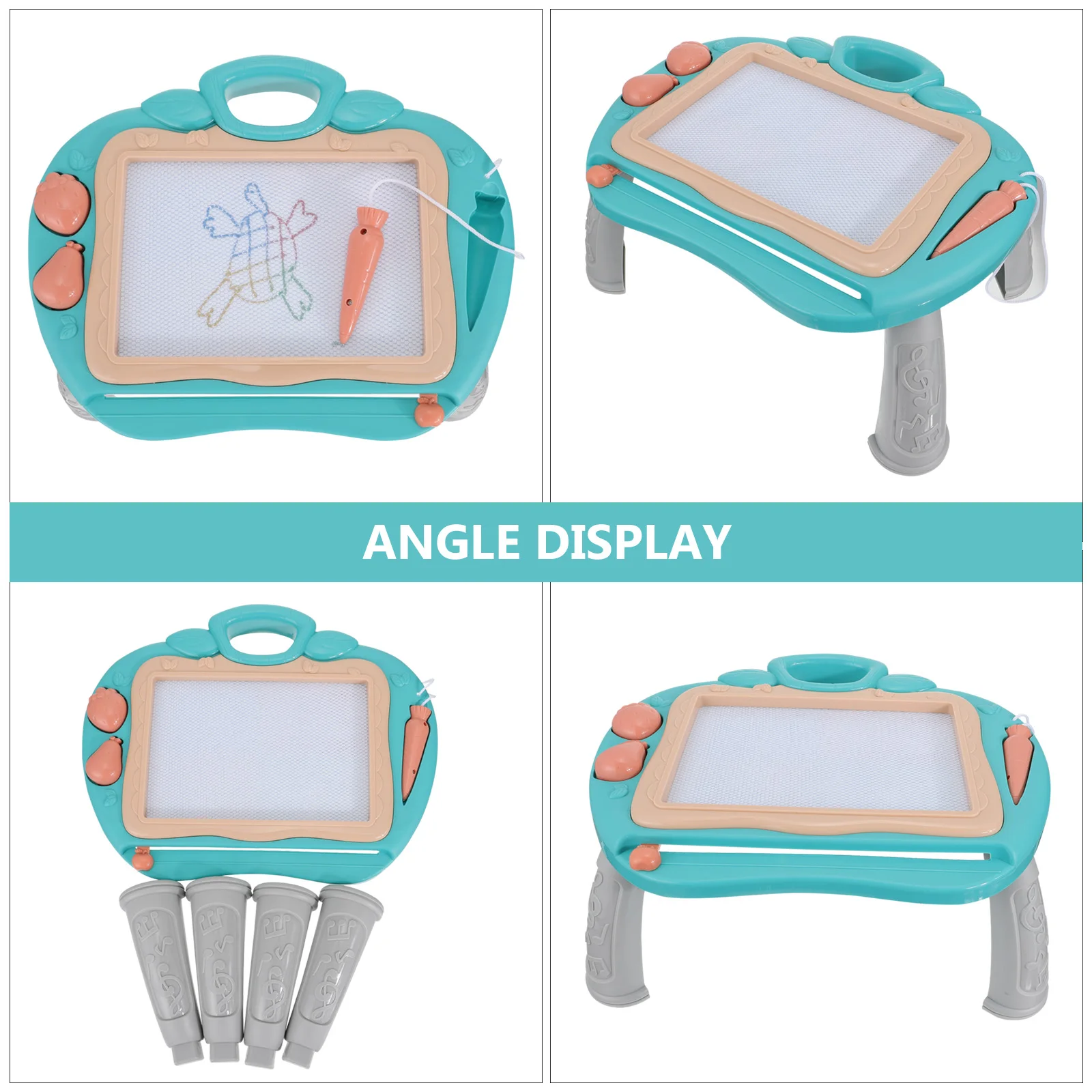 

Graffiti Drawing Board Kids Pad Plastic Painting Magnetic White Toy Erasable Child