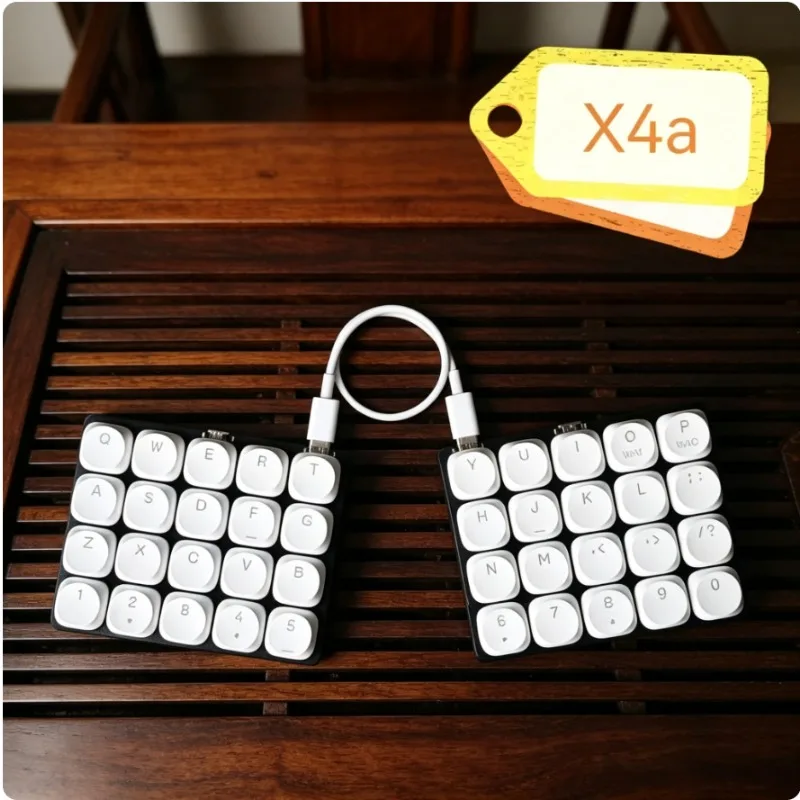 Customized Mini Low-profile Split Mechanical Keyboard Wired Single-mode 40-key FR4 Aluminum Welding Switch VIAL Key