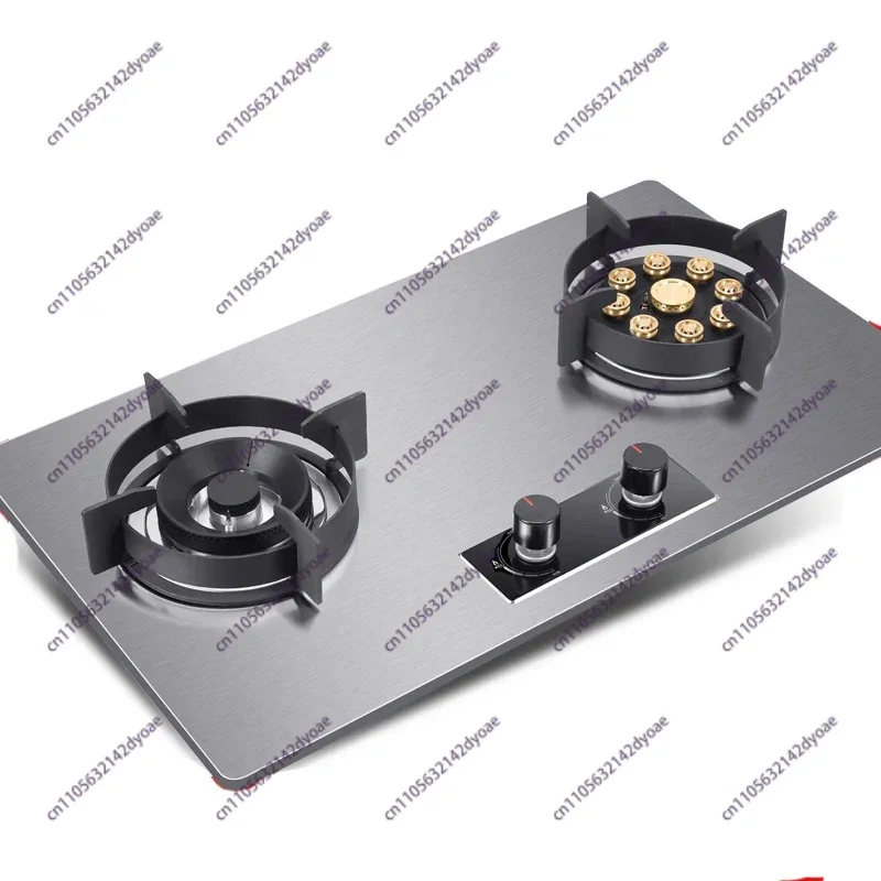 2025 419D 7.0KW Stainless Steel Double-head Fierce Stove /Household  Embedded Dual-Purpose Natural Liquefied Gas Stove