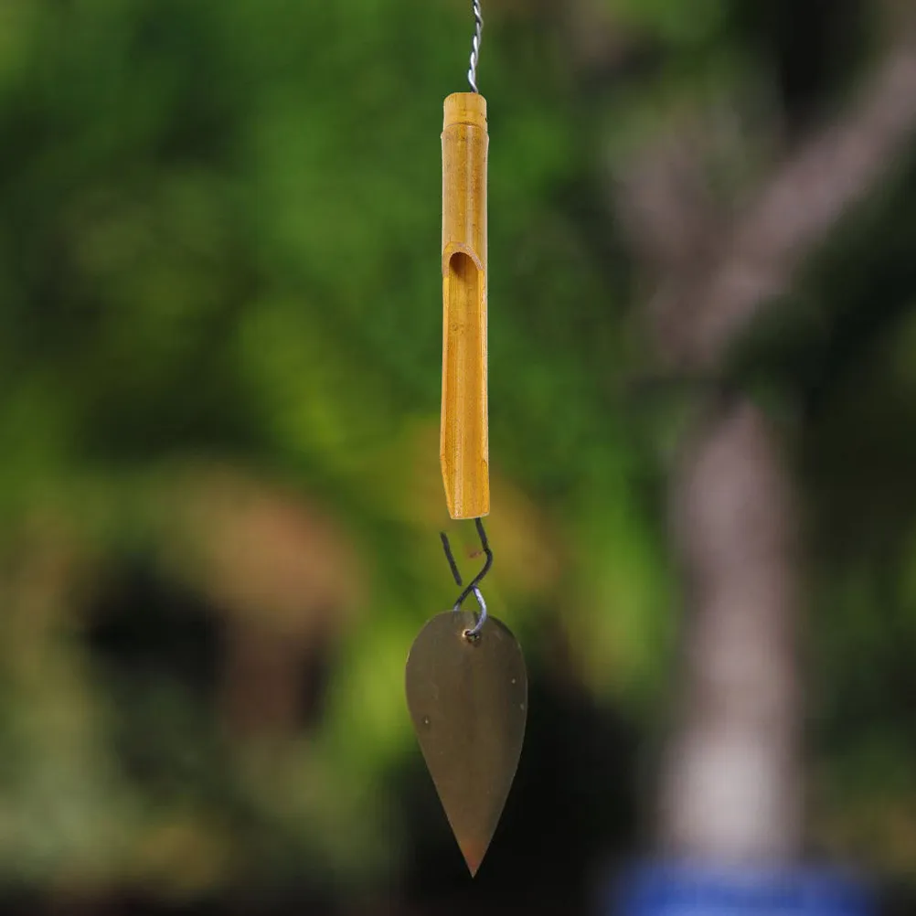 

12Pcs Bamboo Wind Chime Tube Replacement DIY Repair Parts Japanese Style Hollow Tubes for Garden Balcony Yard Decoration