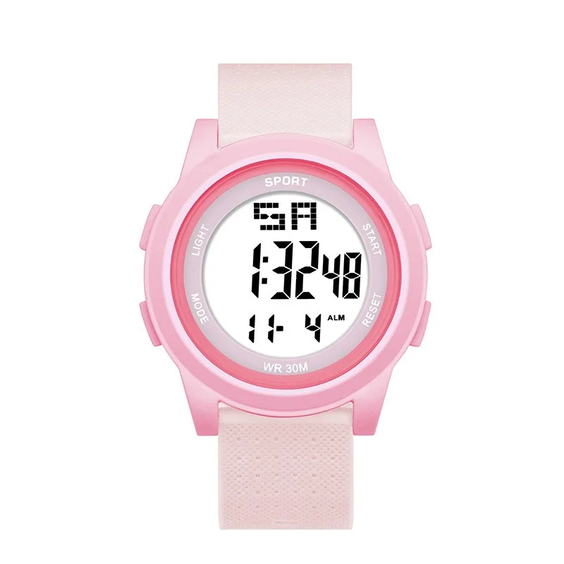 Candy Children's Electronic Watch Student Fashion Sports Nightlight Alarm Clock Female Gift Girl and Boy Relógio Watch for Kids