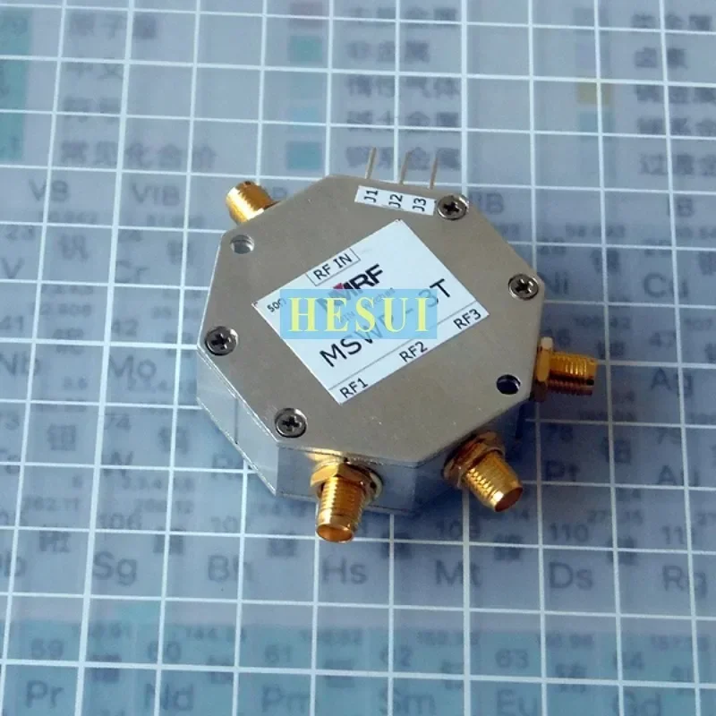 1W 150MHz - 2500MHz PIN SP3T RF Switch Module single-pole three-throw PIN RF switch SMA CNC aluminum alloy shielding case