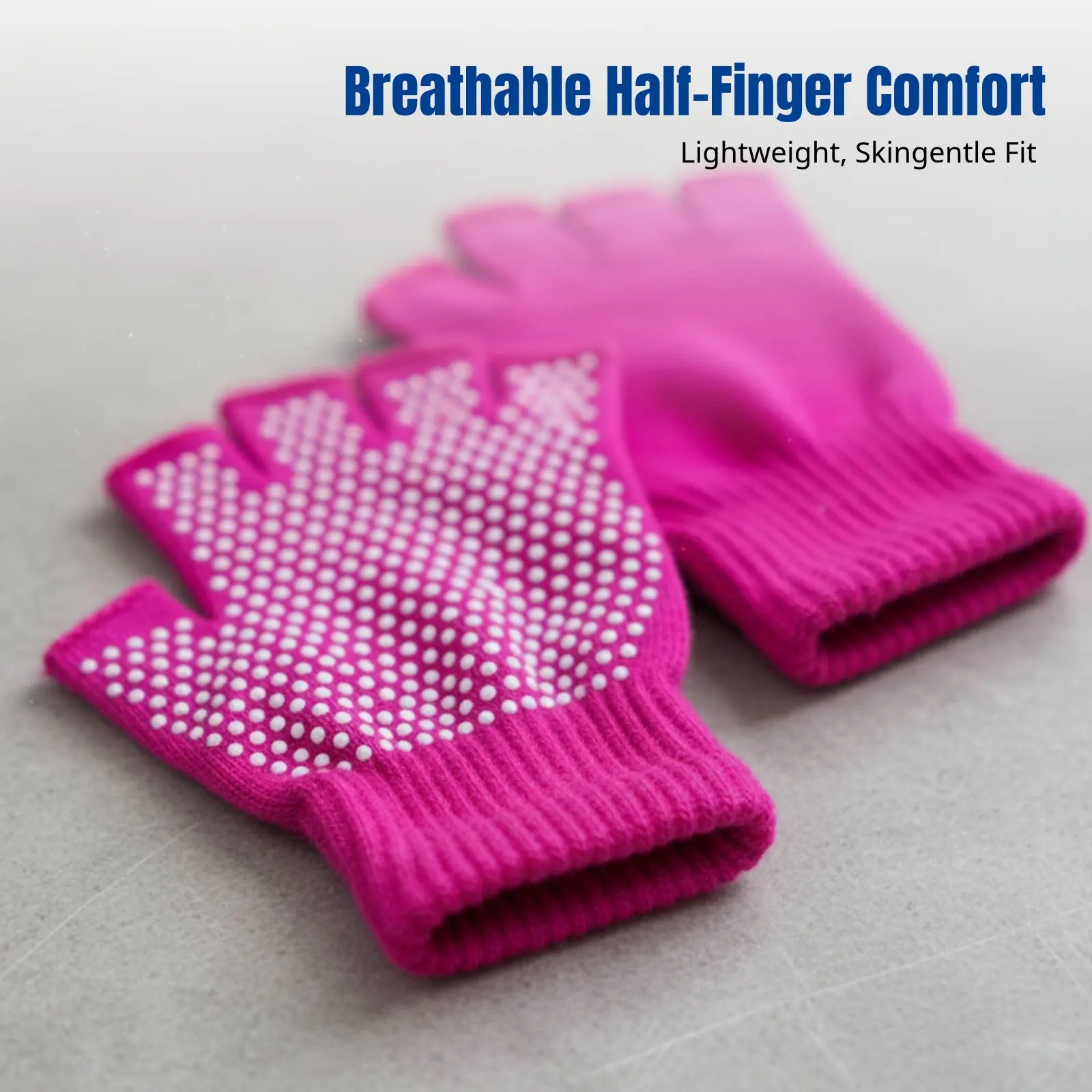 

Fitness Gloves, Half Finger, Non-Slip, Breathable, Unisex, Cycling, Stretching, Training, Durable, Multiple Colors, Customizable