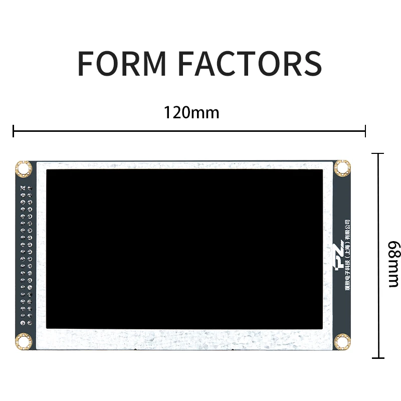 Puzhi papan modul kamera LCD TFT 430 4.3 inci, papan ekstensi FPGA resolusi 800 480 RGB