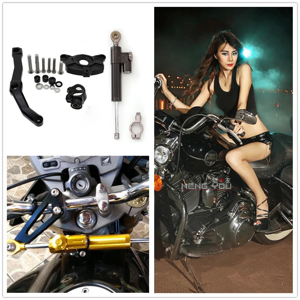 High quality 2010 2011 2012 2013 Z1000 Z 1000 Motorcycle Aluminium Steering Stabilizer Damper Mount Bracket Kit
